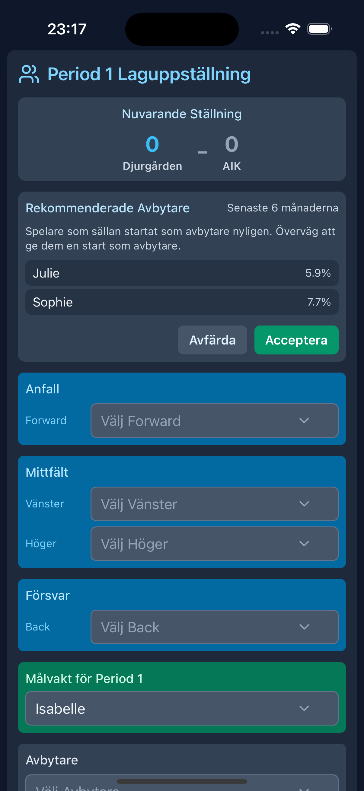 Låt alla spelare starta